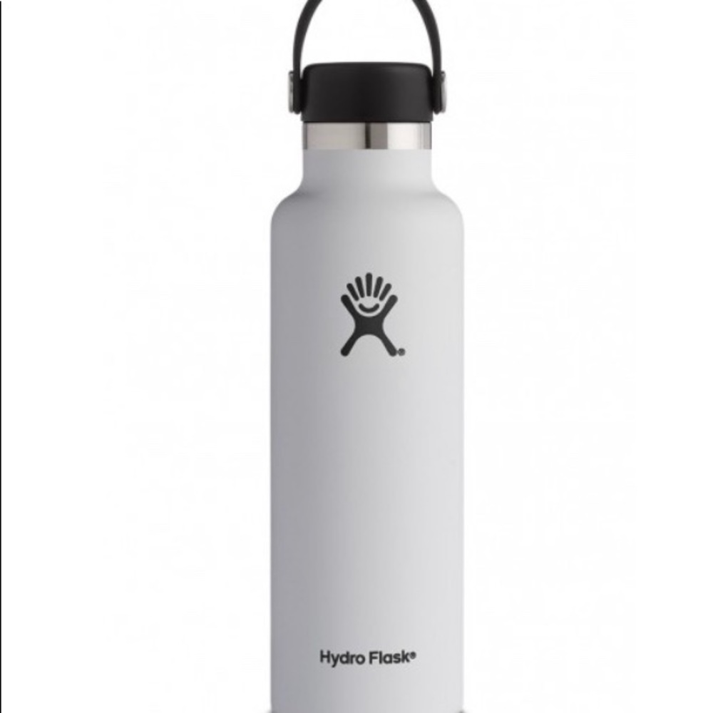 21 oz Standard Mouth Hydroflask (White)
